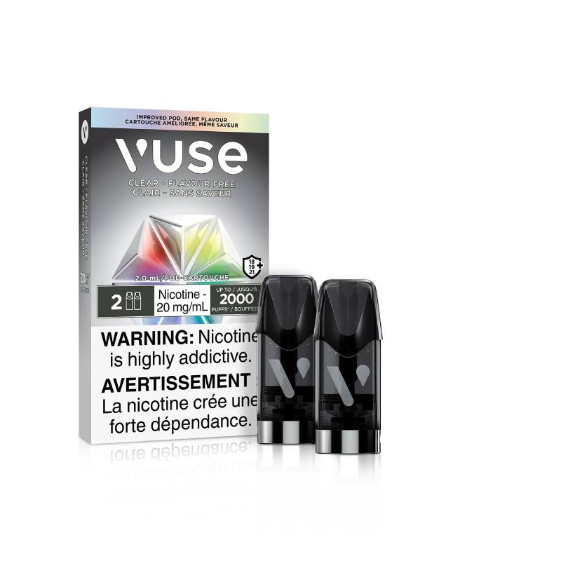Vuse Pods - Clear (Flavour Free), 2mL (2 Pods/PK) Vapeluv Vapeshop Vuse Pods - Clear (Flavour Free), 2mL (2 Pods/PK) Vapeluv Vapeshop