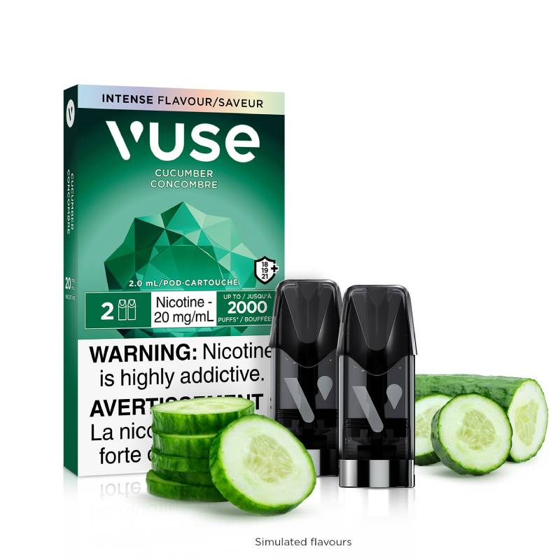Vuse Pods - Cucumber, 2mL (2 Pods/PK) Vapeluv Vapeshop Vuse Pods - Cucumber, 2mL (2 Pods/PK) Vapeluv Vapeshop