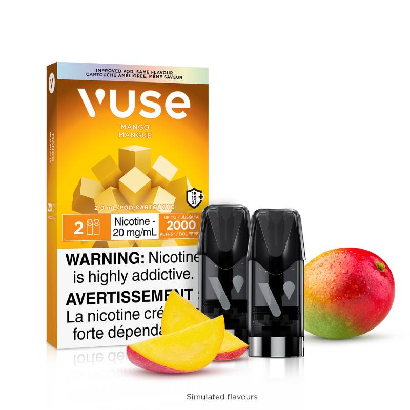 Vuse Pods - Mango, 2mL (2 Pods/PK) Vapeluv Vapeshop Vuse Pods - Mango, 2mL (2 Pods/PK) Vapeluv Vapeshop