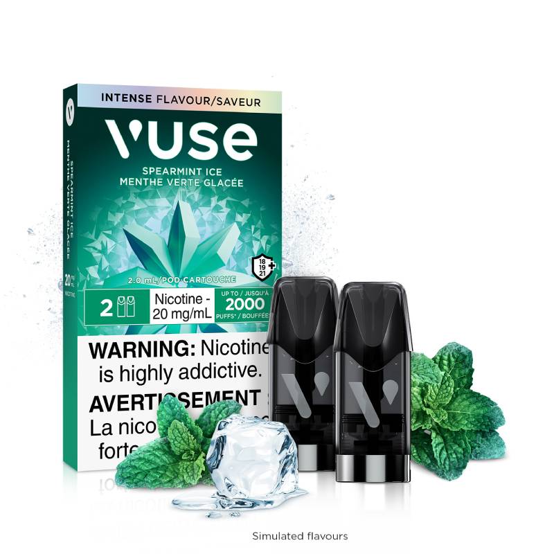 Vuse Pods - Spearmint Ice, 2mL (2 Pods/PK) Vapeluv Vapeshop Vuse Pods - Spearmint Ice, 2mL (2 Pods/PK) Vapeluv Vapeshop