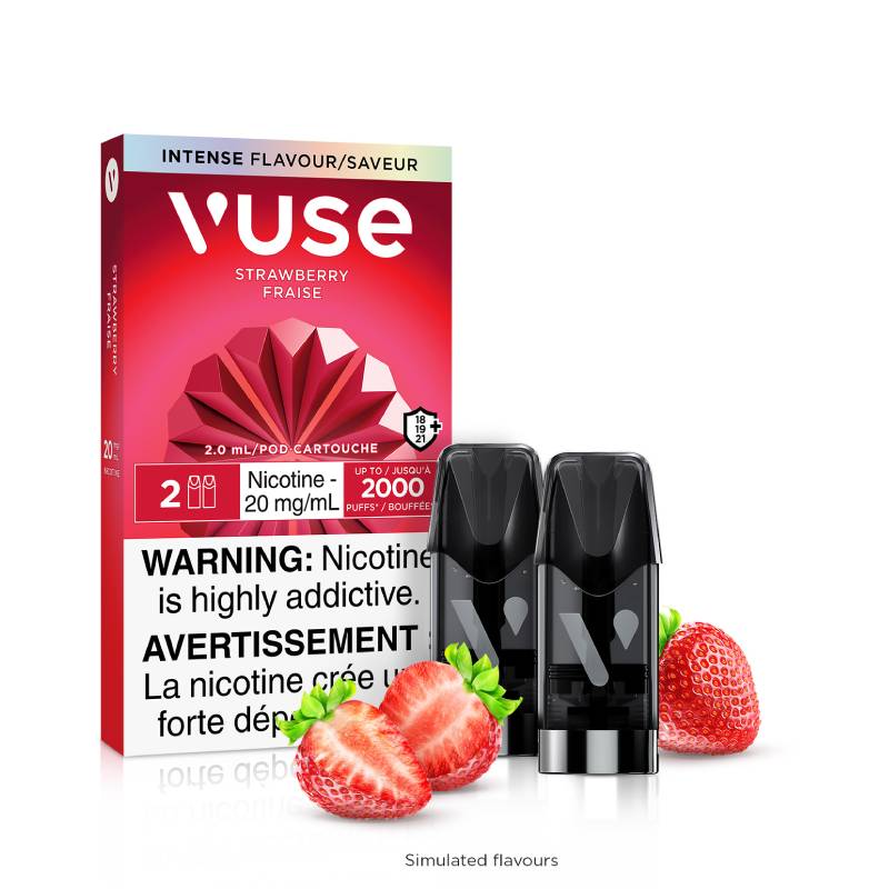Vuse Pods - Strawberry, 2mL (2 Pods/PK) Vapeluv Vapeshop Vuse Pods - Strawberry, 2mL (2 Pods/PK) Vapeluv Vapeshop