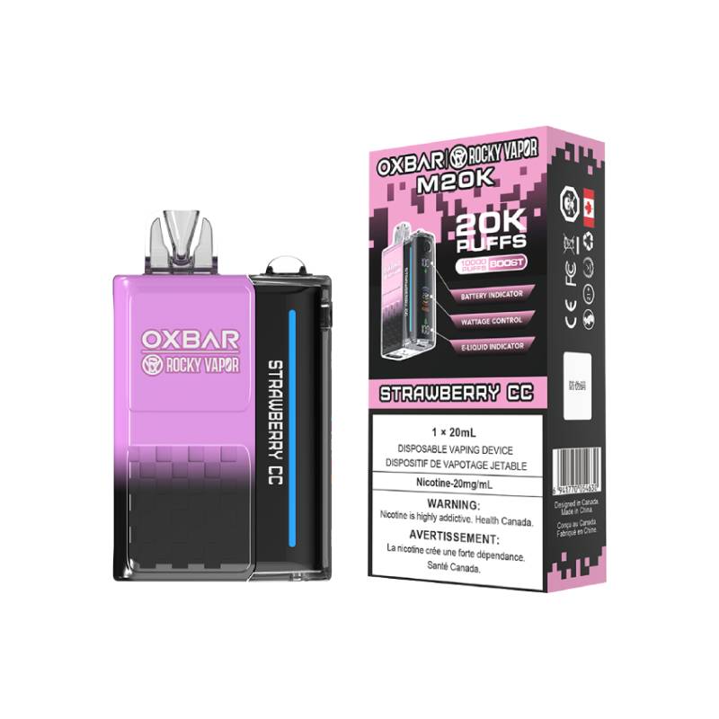 Oxbar M20K Disposable Vape - Strawberry CC, 20000 Puffs Vapeluv Vapeshop Oxbar M20K Disposable Vape - Strawberry CC, 20000 Puffs Vapeluv Vapeshop