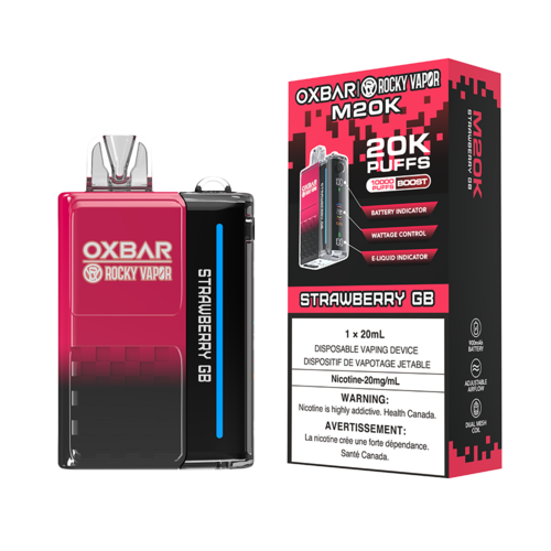 Oxbar M20K Disposable Vape - Strawberry GB, 20000 Puffs Vapeluv Vapeshop Oxbar M20K Disposable Vape - Strawberry GB, 20000 Puffs Vapeluv Vapeshop
