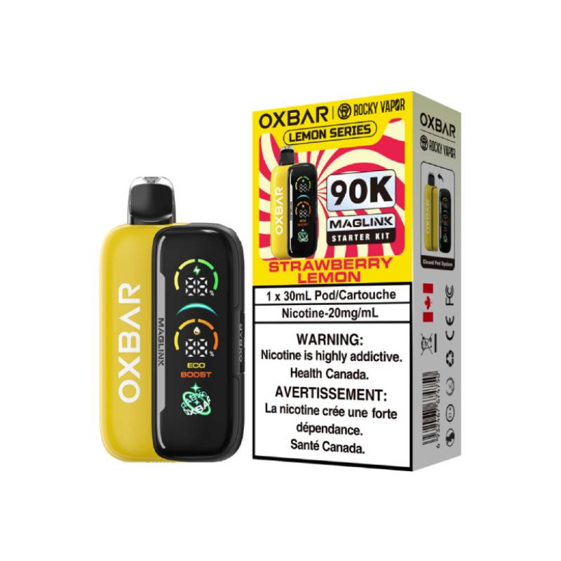 Oxbar Maglink 90K Lemon Series Starter Kit - Strawberry Lemon