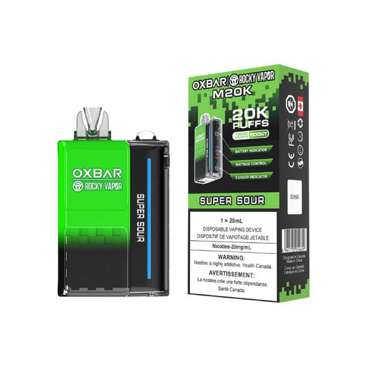 Oxbar M20K Disposable Vape - Super Sour, 20000 Puffs