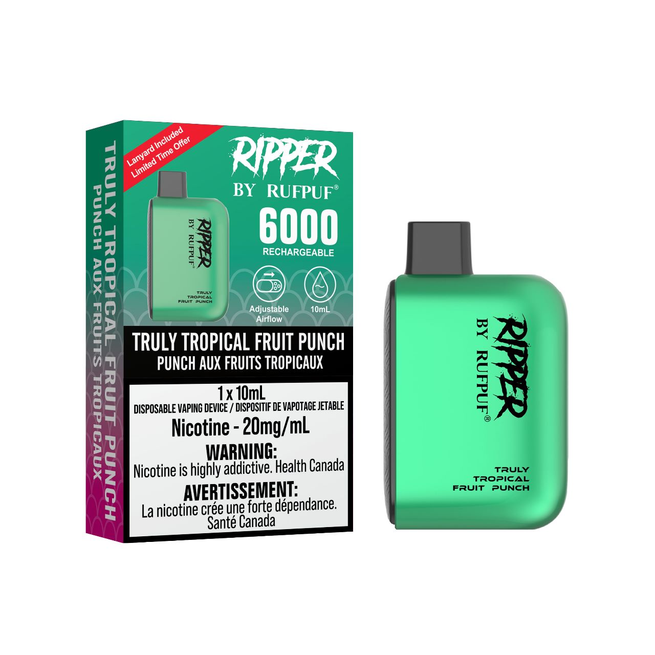GCORE RufPuf Ripper 6000 Truly Tropical Fruit Punch