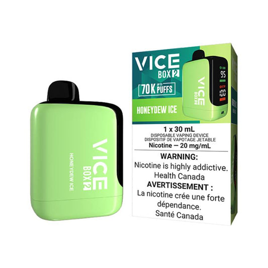 Vice Box 2 Honeydew Ice Disposable Vape – 70,000 Puffs, 30mL, 20mg Nicotine