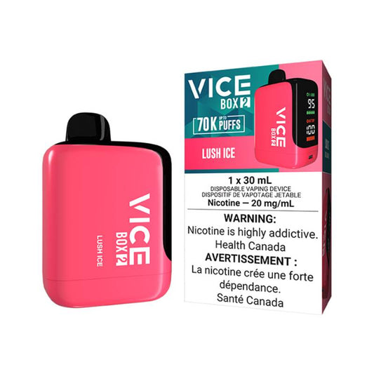 Vice Box 2 Lush Ice Disposable Vape – 70,000 Puffs, 30mL, 20mg Nicotine