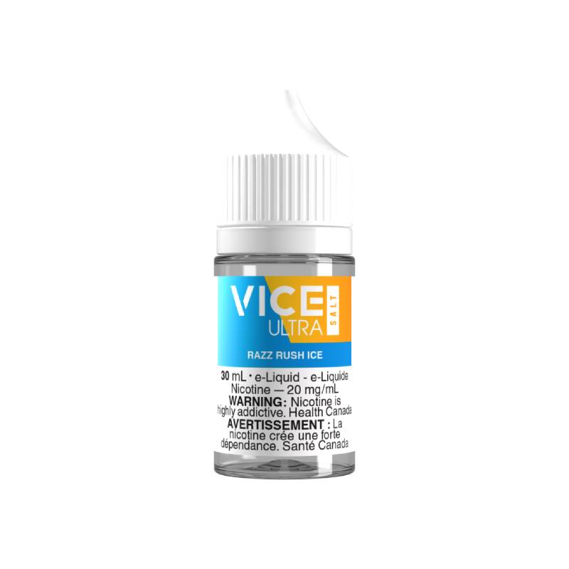 Vice Ultra Salt Razz Rush Ice 30mL 20mg Vape Juice