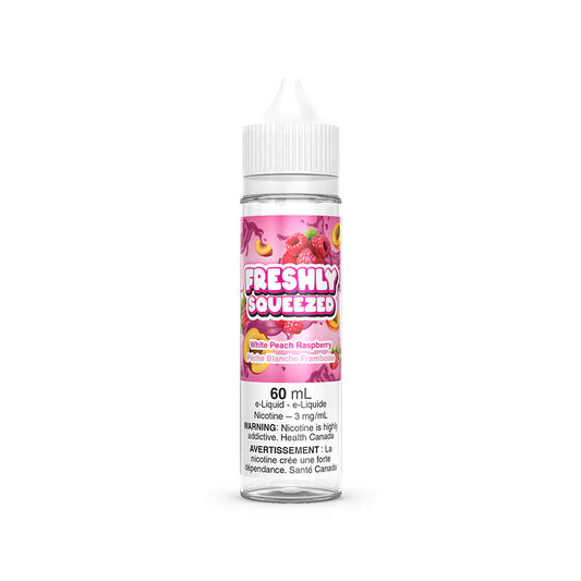Freshly Squeezed Free Base 60mL, White Peach Raspberry