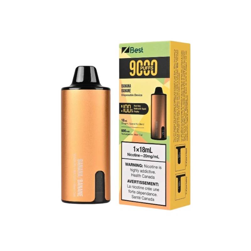 Z Best Disposable Vape - Banana (9000 Puffs), 18ML Vapeluv Vapeshop Z Best Disposable Vape - Banana (9000 Puffs), 18ML Vapeluv Vapeshop