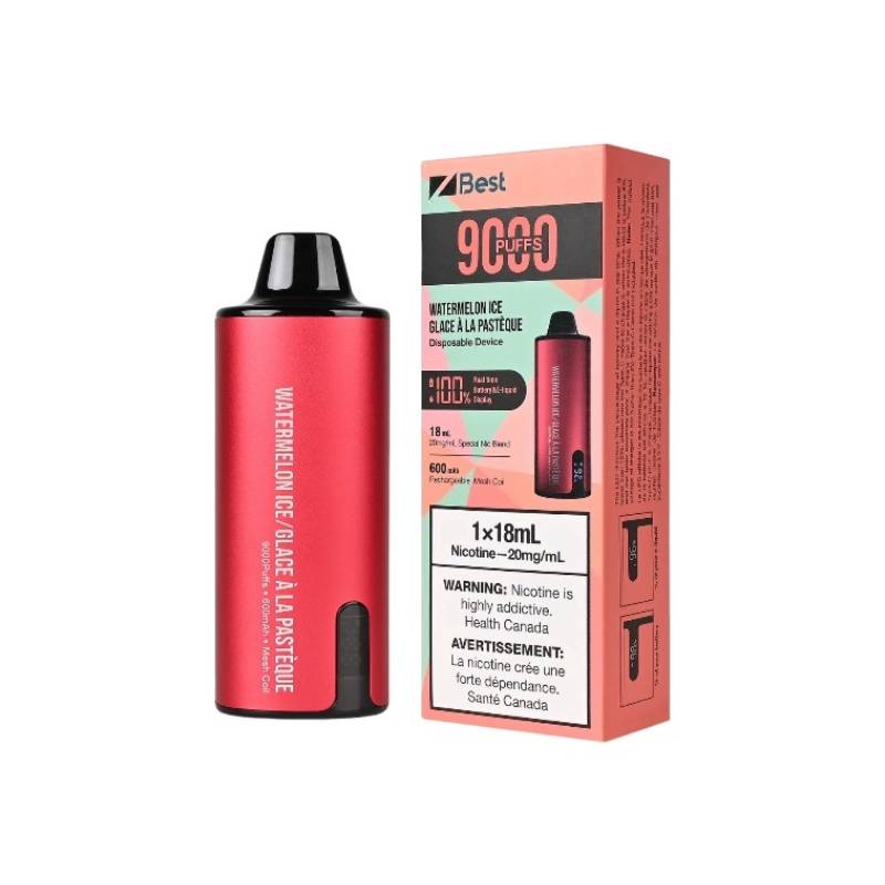 Z Best Disposable Vape - Watermelon Ice (9000 Puffs), 18ML Vapeluv Vapeshop Z Best Disposable Vape - Watermelon Ice (9000 Puffs), 18ML Vapeluv Vapeshop
