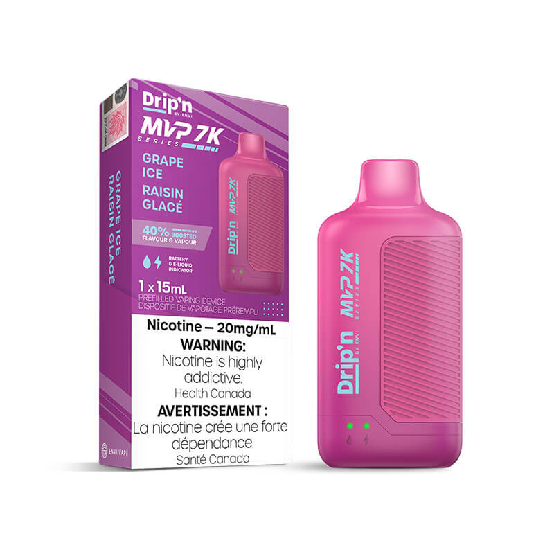 Drip'n MVP 7K Grape Iced Disposable Vape