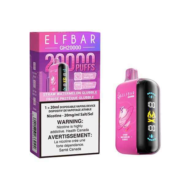 Elf Bar GH20000 - Straw Watermelon Glubble Disposable Vape