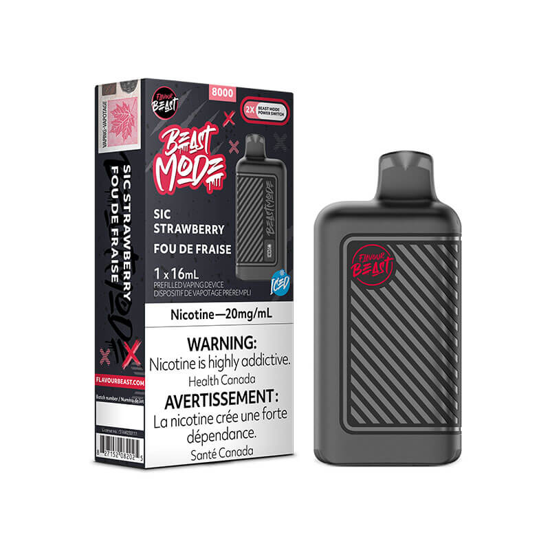 Flavour Beast BEAST MODE 8000 Sic Strawberry Iced Vapeluv Vapeshop Flavour Beast BEAST MODE 8000 Sic Strawberry Iced Vapeluv Vapeshop
