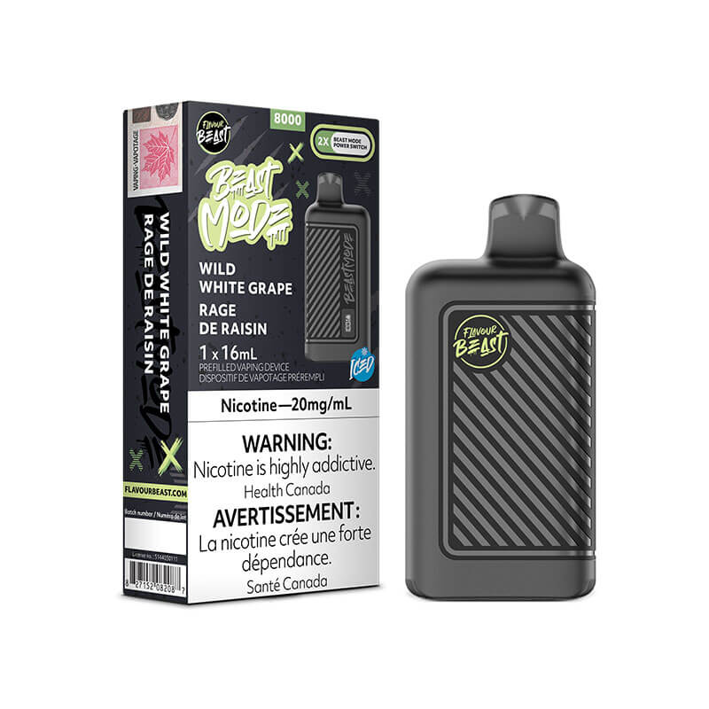 Flavour Beast BEAST MODE 8000 Wild White Grape Iced Vapeluv Vapeshop Flavour Beast BEAST MODE 8000 Wild White Grape Iced Vapeluv Vapeshop