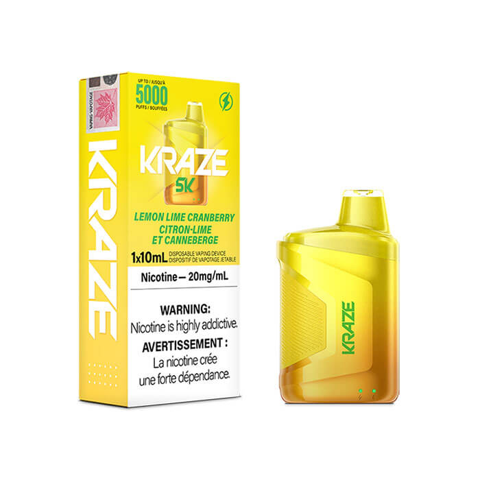 Kraze 5K Lemon Lime Cranberry Disposable Vape