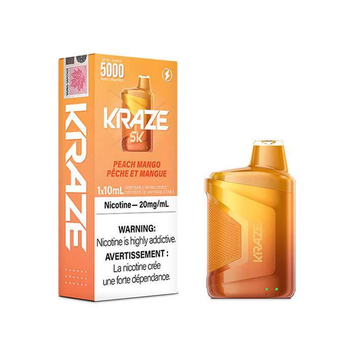 Kraze 5K Peach Mango Disposable Vape