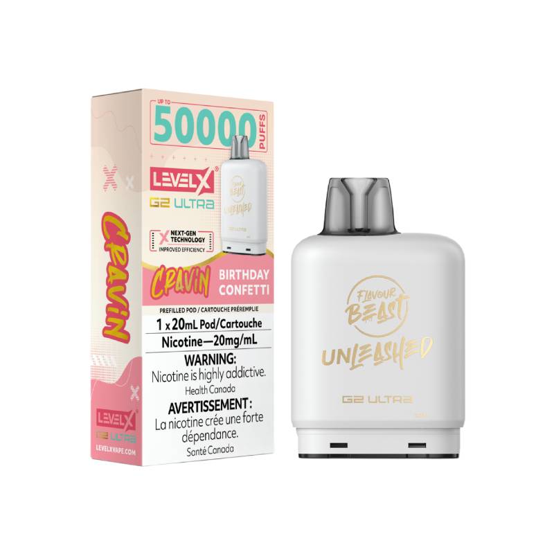Flavour Beast Level X G2 Ultra Pod 50K - Birthday Confetti