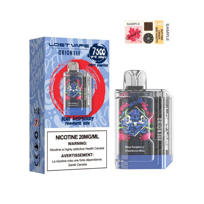 LOST VAPE Orion Bar 7500 Blue Raspberry