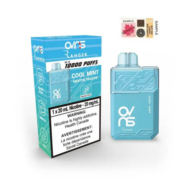 OVNS Ranger 10000 Cool Mint Disposable Vape Vapeluv Vapeshop OVNS Ranger 10000 Cool Mint Disposable Vape Vapeluv Vapeshop