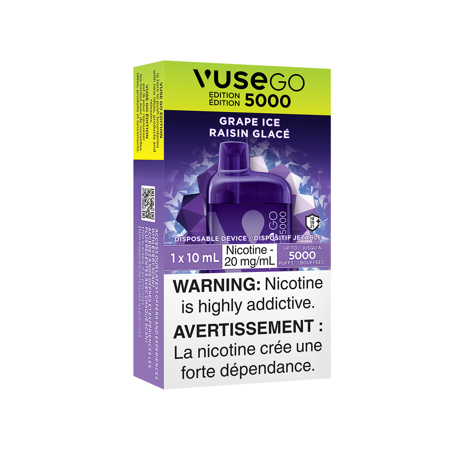 Vuse Go 5000 Edition - Grape Ice, 5000 Puffs