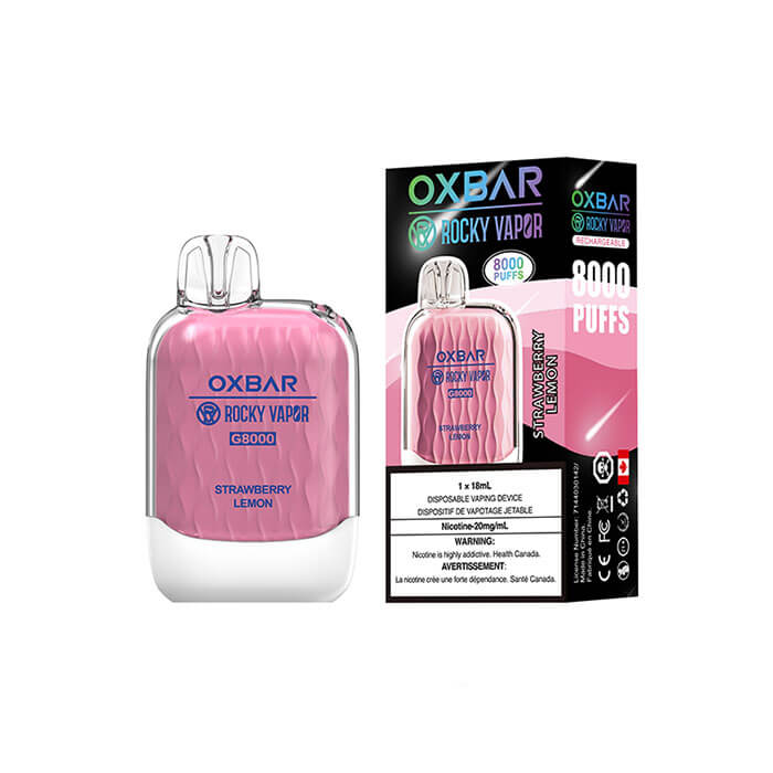 Ox bar G8000 Strawberry Lemon Disposable Vape Vapeluv Vapeshop Ox bar G8000 Strawberry Lemon Disposable Vape Vapeluv Vapeshop