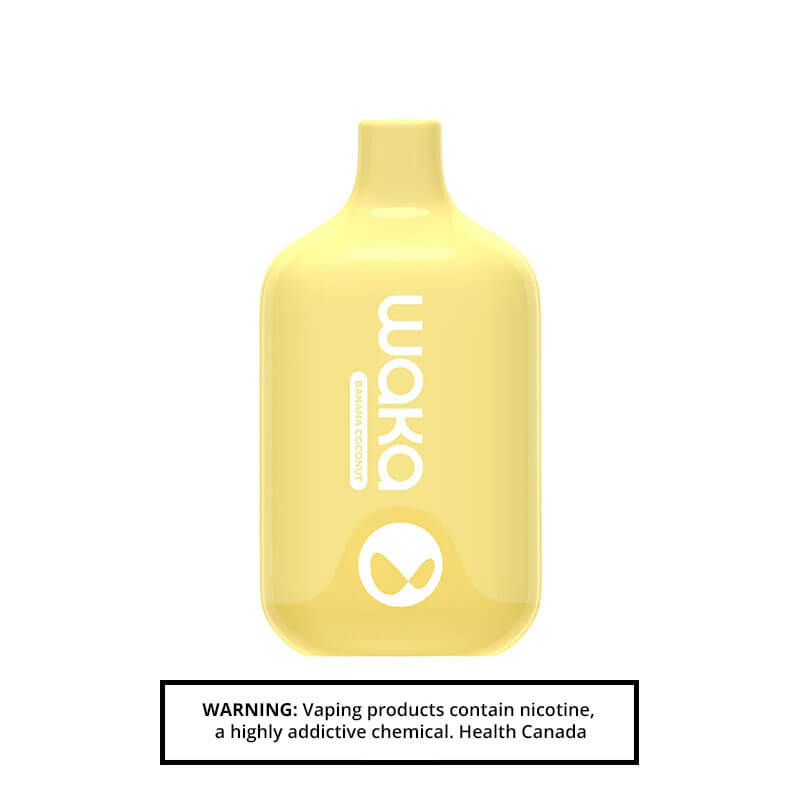 WAKA Smash Banana Coconut Disposable Vape | Vapeluv Canada