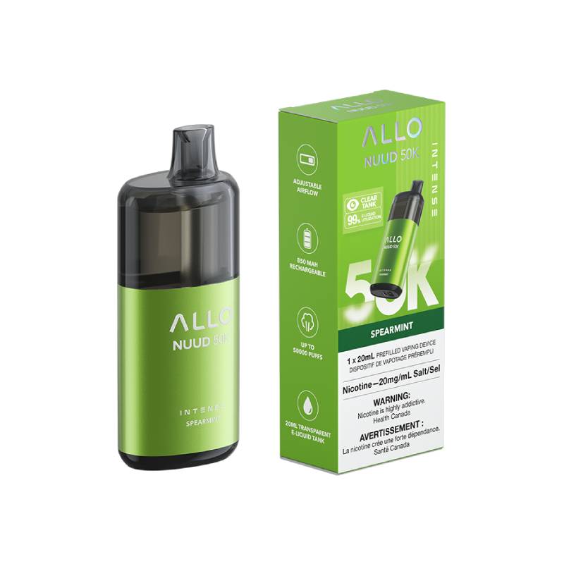 ALLO Nuud 50K Disposable Vape – Spearmint – 50,000 Puff Device Image
