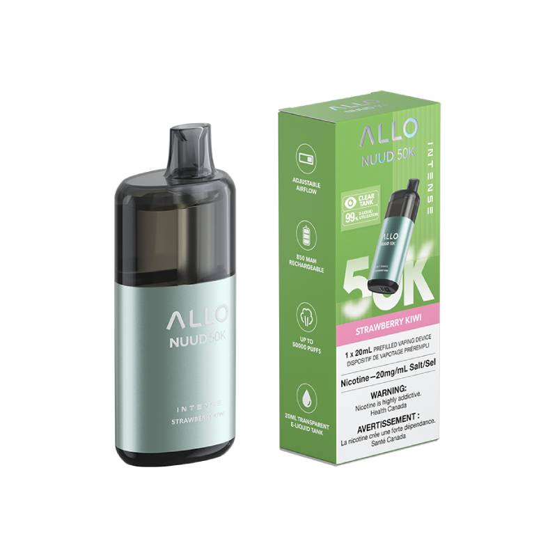 ALLO Nuud 50K Disposable Vape – Strawberry Kiwi – 50,000 Puff Device Image