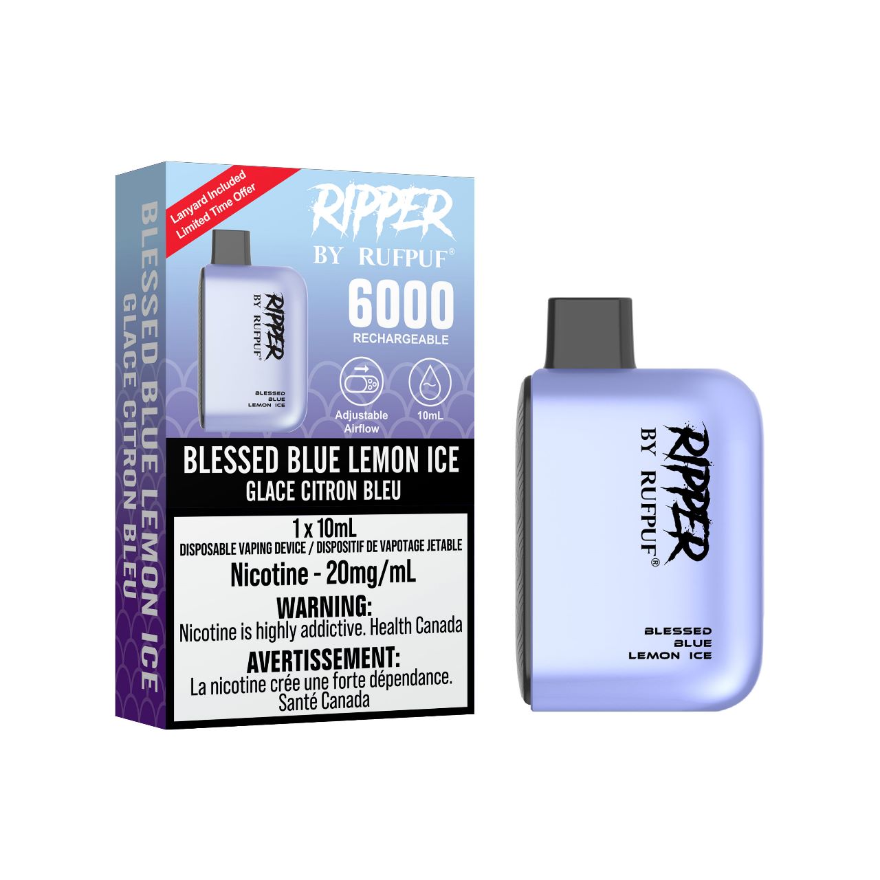 GCORE RufPuf Ripper 6000 Blessed Blue Lemon Ice