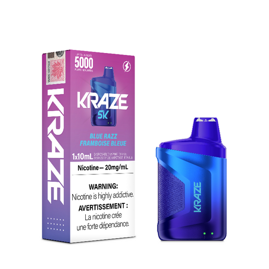 Kraze 5K Blue Razz Disposable Vape