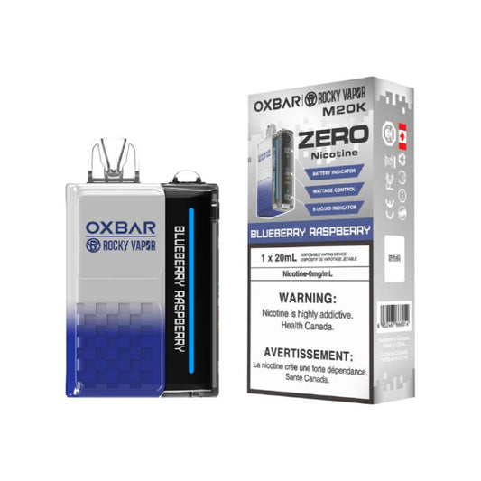 Oxbar M20K Blueberry Raspberry Nicotine Free Disposable Vape