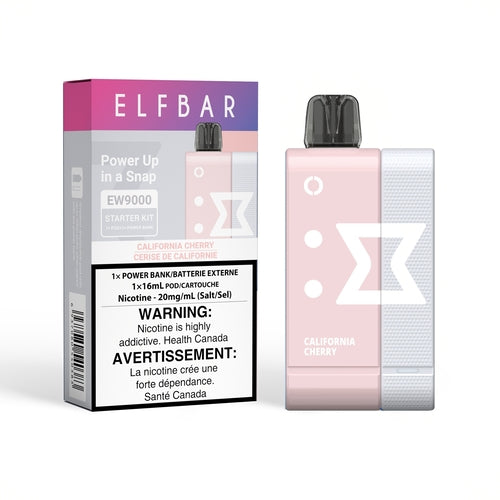 Elf Bar EW9000 Starter Kit - California Cherry, 9000 Puffs