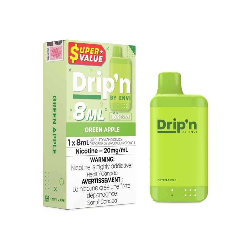 Drip'n 16k Disposable Vape Green Apple