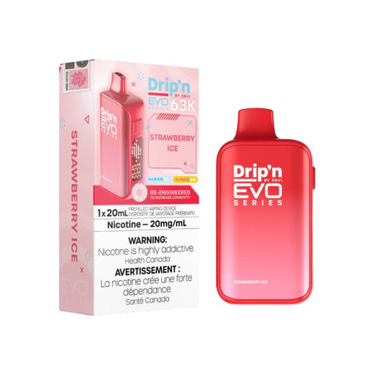 Drip’n Evo 63K Disposable Vape Strawberry Ice 63000 Puffs
