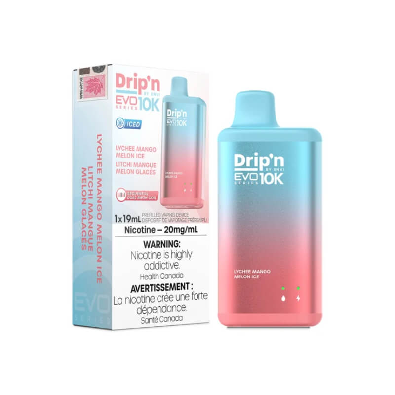Drip'n Evo 10K Disposable Vape - Lychee Mango Melon Ice (10000 Puffs)