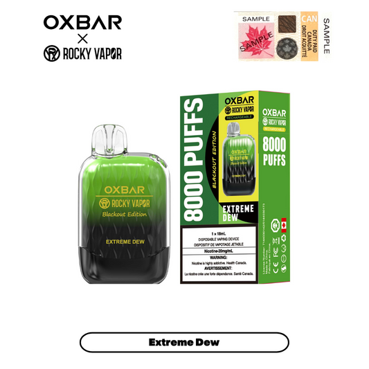 Oxbar G8000 Extreme Dew Disposable Vape