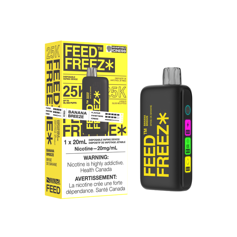 FEED Freezie 25K Disposable - Banana Breeze, 20ML Vapeluv Vapeshop FEED Freezie 25K Disposable - Banana Breeze, 20ML Vapeluv Vapeshop