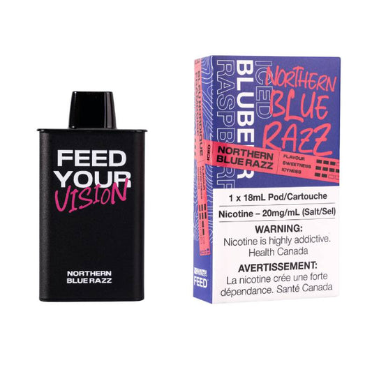 FEED 9K Pods - Northern Blue Razz, 9000 Puffs