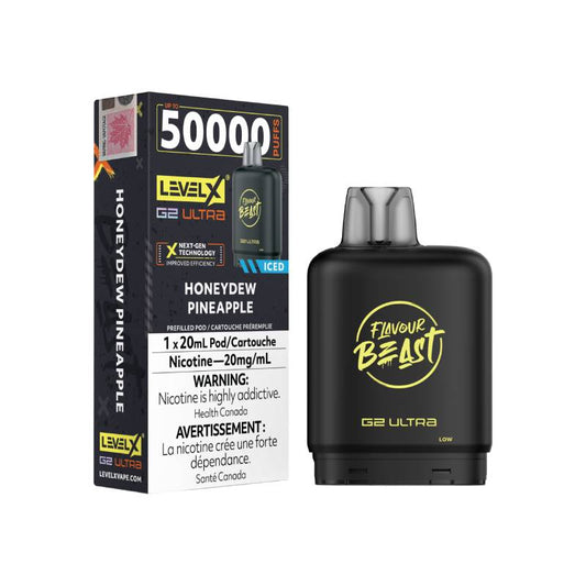 Level X Flavour Beast G2 Ultra Pod 50K - Honeydew Pineapple Iced