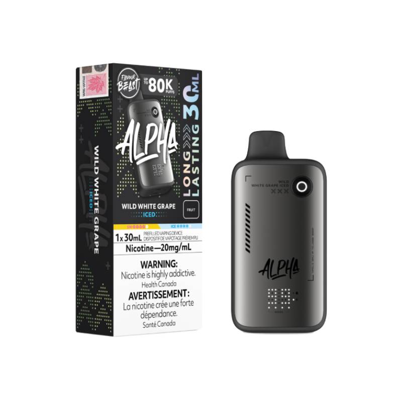 Flavour Beast - Alpha Wild White Grape Iced 80K Disposable Vape