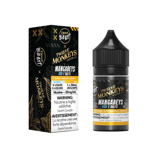 Flavour Beast X Twelve Monkeys Salts - Mangabeys Iced