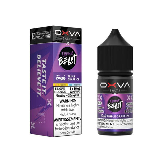 OXVA x Flavour Beast Salt Nic - Fresh Triple Grape Ice