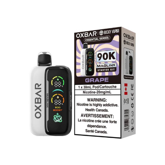 Oxbar Maglink 90K Essential Series Starter Kit - Grape