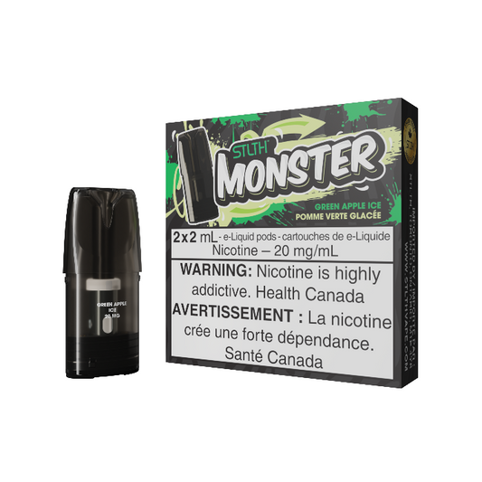 STLTH Monster Green Apple Ice Pods