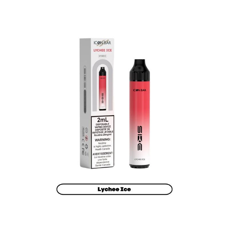 Icon Bar Synthetic 50 Nicotine Disposable Vape Lychee Ice
