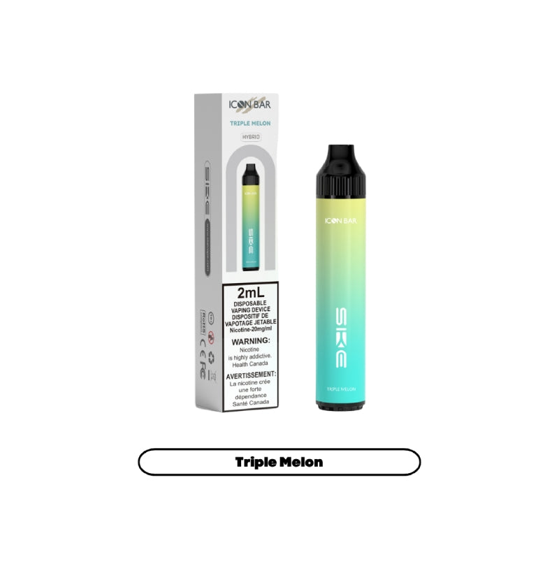 Icon Bar Synthetic 50 Nicotine Disposable Vape Triple Melon