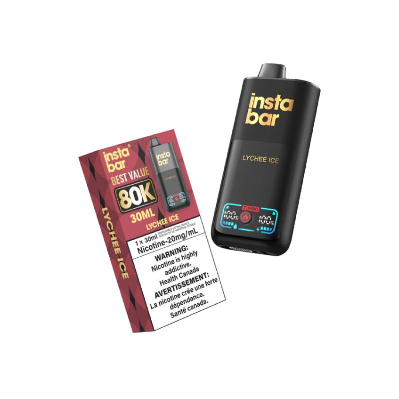 Insta Bar 80K Disposable Vape - Lychee Ice Vapeluv Vapeshop Insta Bar 80K Disposable Vape - Lychee Ice Vapeluv Vapeshop