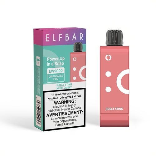 Elf Bar EW9000 Pods - Jiggly Sting, 9000 Puffs